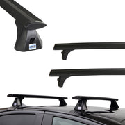 Czarne Aluminiowe Belki dachowe do Renault Captur HF Cruz Airo Dark (od 2019)