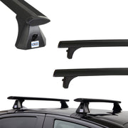 Czarne Aluminiowe Belki dachowe do Opel Mokka B Cruz Airo Dark T (od 2021)