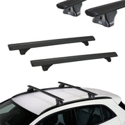 Czarne Aluminiowe Belki dachowe do Ford Tourneo Connect MK2 L1 L2 Cruz Airo FIX Dark (od 2013)