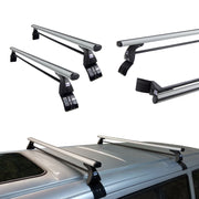 Srebrne Aluminiowe Belki dachowe do Volkswagen Transporter T4 Cruz Alu Cargo AF (1991-2003)