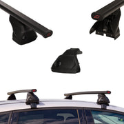Czarne Stalowe Belki dachowe do Citroen C4 2 5d G3 Pacific (2011-2019)