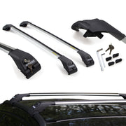 Srebrne Aluminiowe Belki dachowe do Fiat Panda (2012-2021) RIDIGO AERO Silver