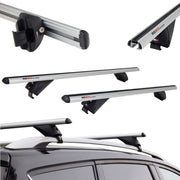 Srebrne Aluminiowe Belki dachowe do Volkswagen Golf 6 Variant (2010-2012) RIDIGO GLIDER
