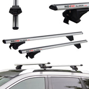 Srebrne Aluminiowe Belki dachowe do Mercedes-Benz GLK X204 (2009-2016) RIDIGO GLIDER EVO Silver