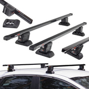 Czarne Stalowe Belki dachowe do Renault Kangoo KC (1997-2008) RIDIGO STEELBAR