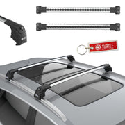 Srebrne Aluminiowe Belki dachowe do Ford Edge MK2 (2015-2023) Turtle Turtle Silver
