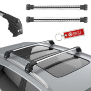 Srebrne Aluminiowe Belki dachowe do Volkswagen Sharan 7N1 / 7N2 (2010-2022) Turtle Turtle Silver